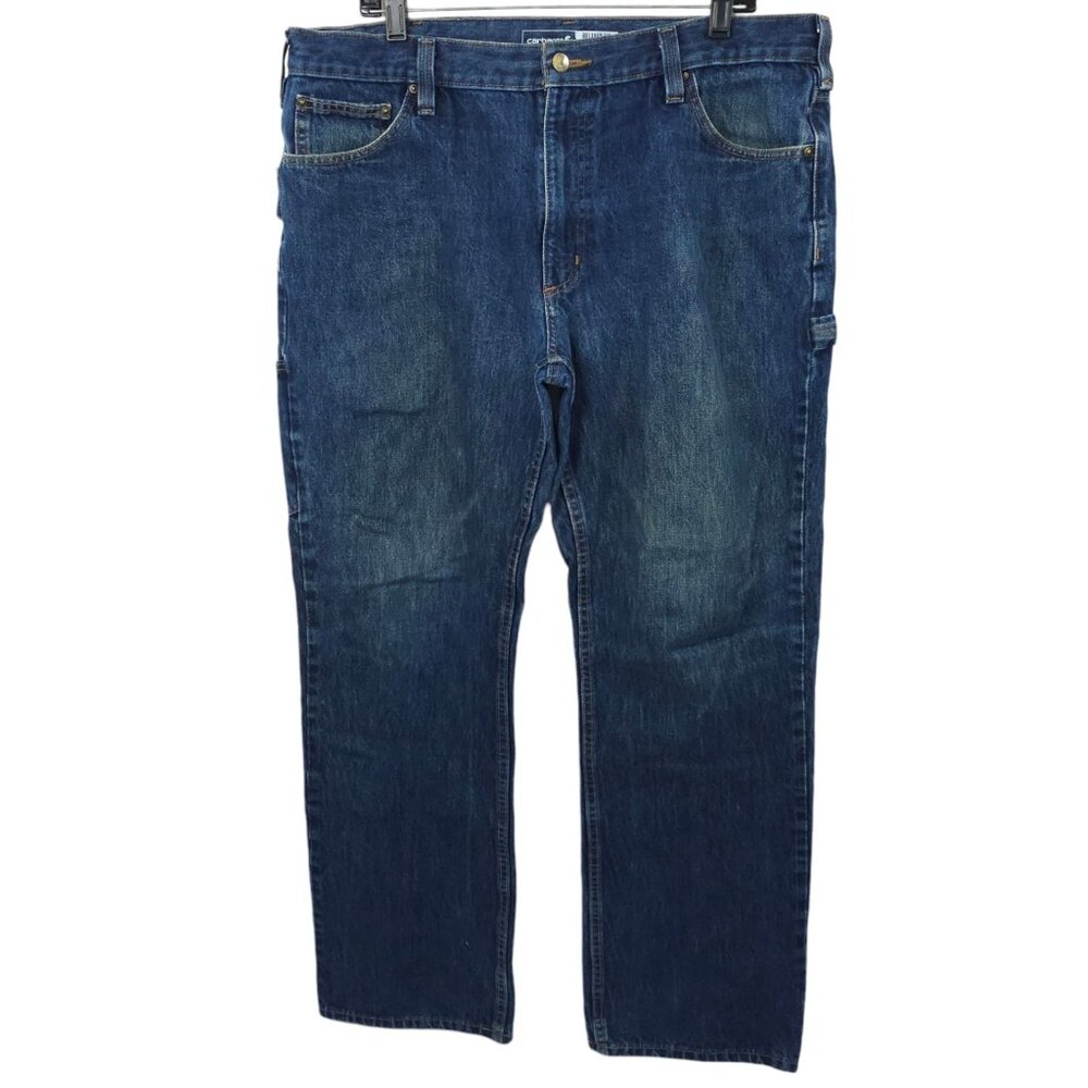 Carhartt Relaxed Fit Carpenter Jeans Mens 38x30.5 Rugged Flex Denim 103889